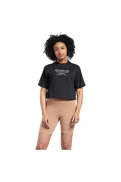 Reebok Femei& # x27;s Tricou cu mânecă scurtă și logo mare S