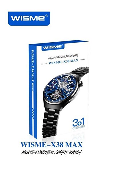 WISME Multifunctional Smartwatch X38 MAX with 3 Interchangeable Straps and Ch...