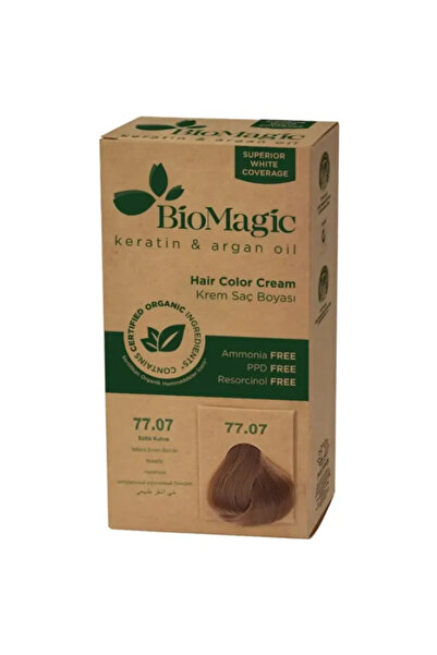 BIOMAGIC Vopsea de păr fără amoniac blond șaten, 77.07