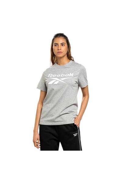 Reebok Femei& # Tricou cu mânecă scurtă: Tricou cu logo mare Identity XS