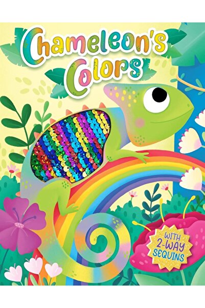 Little Hippo Chameleon's Colors (Touch and Feel Storybook with 2-Way Sequins)