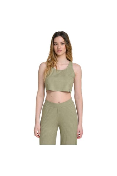 Target Womens Sleeveless Ribbed Crop Top M