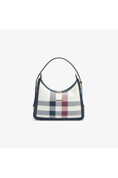 Silver Polo Women's / Girls' Sp1187-M3 Shoulder Bag White-Navy Blue
