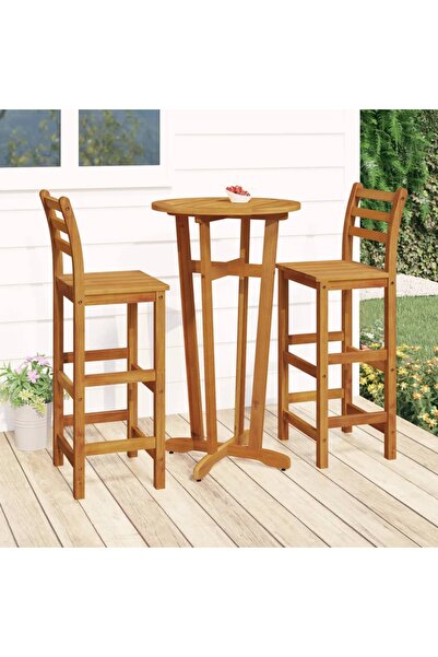 Concept Set mobilier de grădină, 3 piese, lemn masiv de acacia
