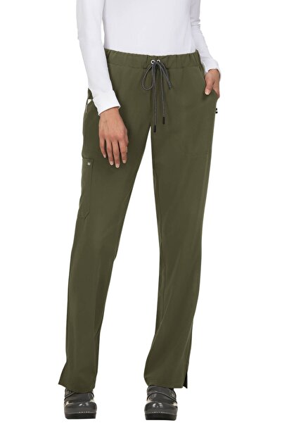 KOI Pantaloni medicali de damă Happiness Everyday Hero, Verde oliv (Model 739)