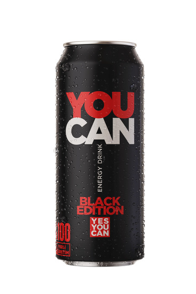 YOU CAN Black Edition Enerji İçeceği 500 ml 12'li