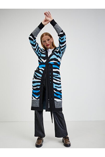 ORSAY Blue and black women's patterned cardigan