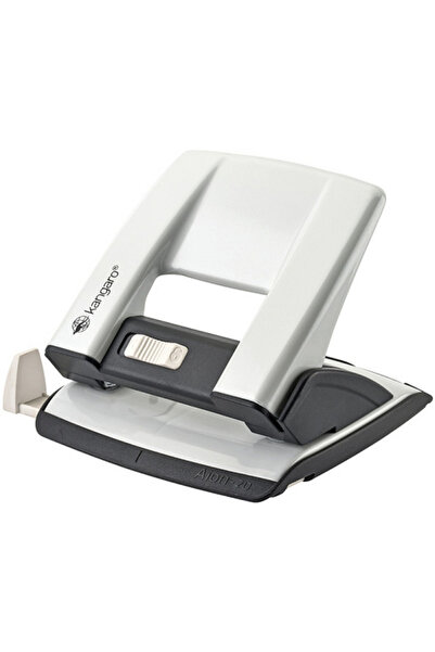 Kangaro Metal hole punch 20 sheets, Aion 20G/S - metallic white