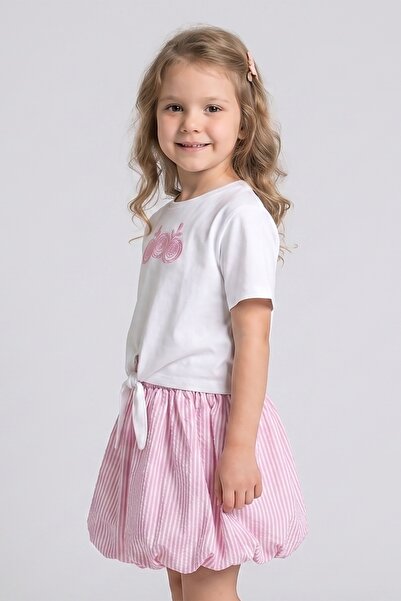 DMB BOYS & GIRLS DMB Kız Çocuk 2'li Takım Pembe M0797