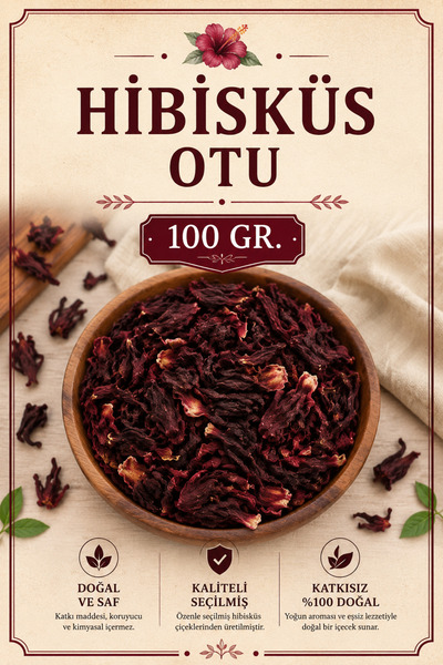 Bayguru Hibiscus 100 Gr – Okra Flower Mecca Rose Pomegranate Flower (Hibiscus...