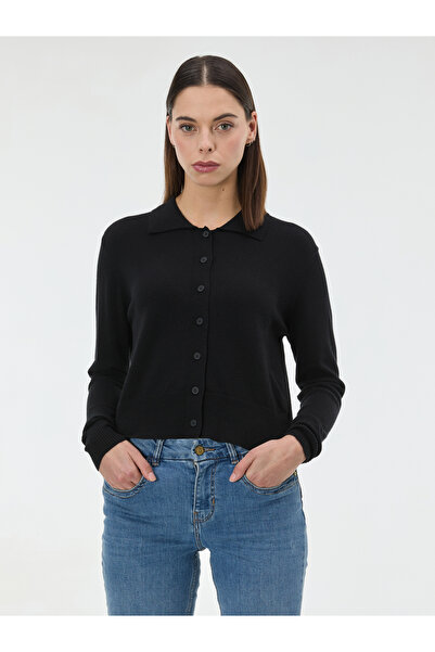 ORSAY Black women's sweater with collar