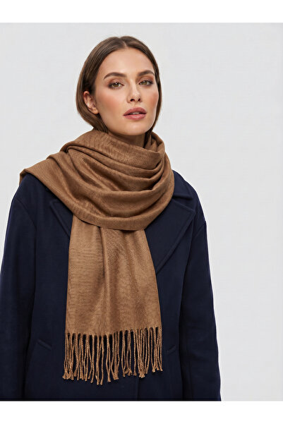 Cashmere Şal 75x190 cm – Yumuşak Dokulu Püsküllü Premium Kadın Şal