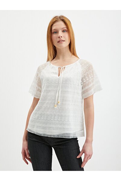 ORSAY White women's lace blouse