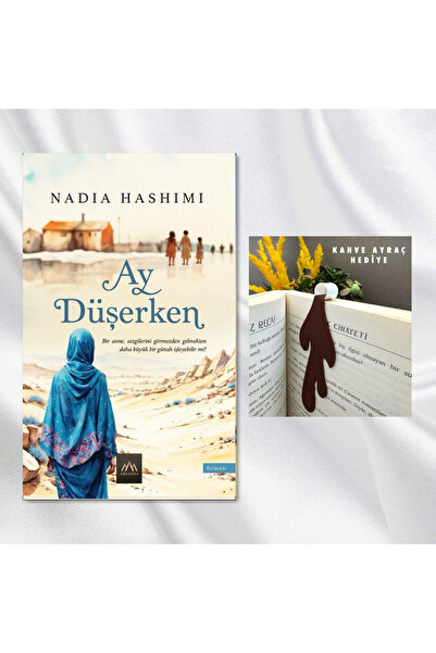 Arkadya Yayınları AY DÜŞERKEN / DÖKÜLEN KAHVE FİGÜRLÜ KİTAP AYRACI HEDİYE