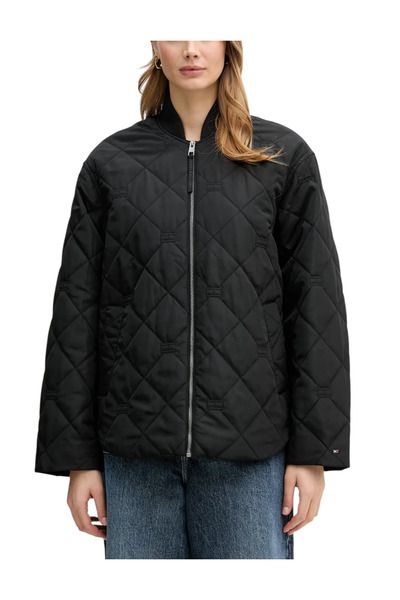 Tommy Hilfiger Γυναικείο Bomber Μπουφάν Μαύρο WW0WW48691-BDS