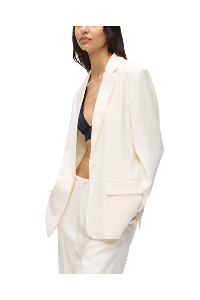 Karl Lagerfeld Γυναικείο Σακάκι Off White Jeans B2W14030-110 OFF WHITE