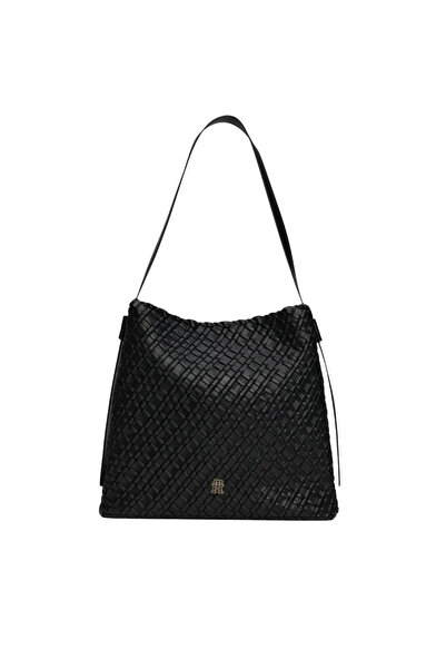 Tommy Hilfiger Γυναικεία TH Monogram Τσάντα Μαύρη AW0AW18161-BDS