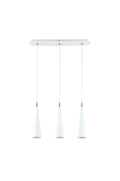 Italux Lustră suspendată de tavan Pietro Modern Alb cu 3 lumini, 3xGU10, regl...