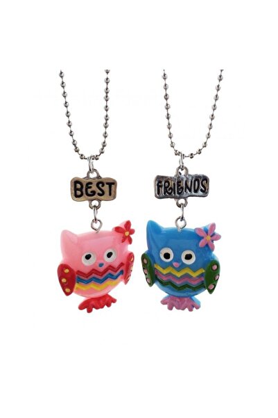 Best Friends Set 2 Lantisoare Cu Pandantive BFF Bufnite m22
