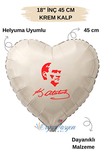 Organizasyon Pazarı 18 Inch Foil Balloon |   Ataturk Printed |   Ataturk's Si...