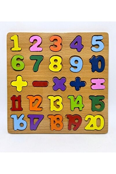tooly Wooden Educational Number & Math Puzzle Board for Kids