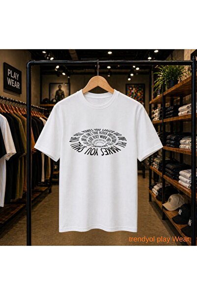 playwear Tusunami Makes You Text Printed on the Front Chest 100% Cotton Overs...