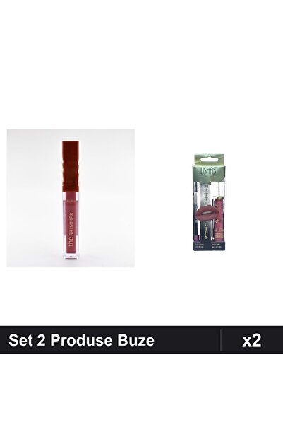 Makeup Set of 2 Ruby Rose Lip Products Gloss Shimmer 05 + Ushas Lipstick Penc...
