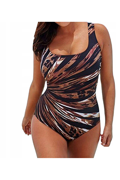 SNM Costum De Baie Dintr-O Singura Piesa, L, Croi Modelator, Model Cu Dungi, ...