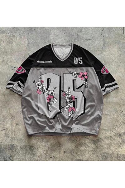 Violon Flower Sakura 05 Detail Unisex Oversize T-Shirt Forma