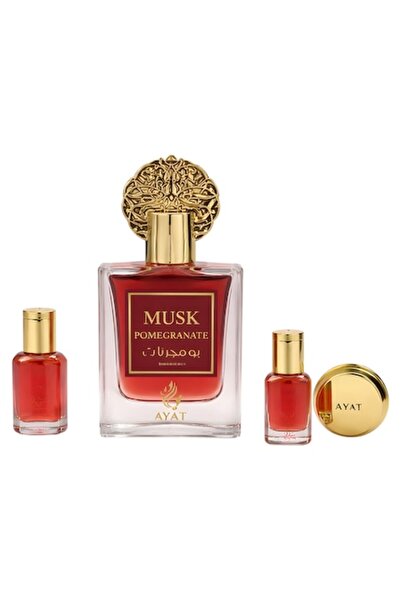 AYAT PERFUMES Set cadou de parfum Ayat, Rodie și Mosc, 50 ml, unisex