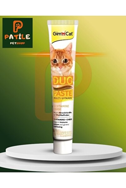 Gimcat Kedi Maltı Duo Paste Peynirli 12 Vitaminli Kedi Macunu 50 gr – Günlük ...