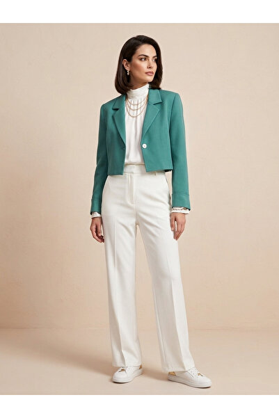 Larida Mint green crop jacket