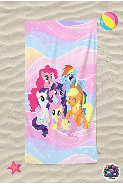 Levva Home My Little Pony Παιδική πετσέτα μπάνιου παραλίας με βαμβακερό σχέδι...