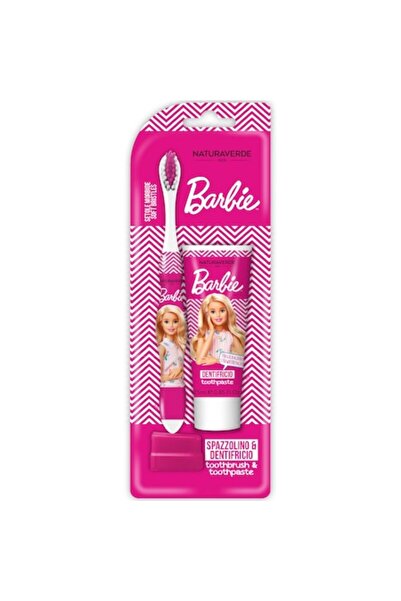 Naturaverde Set pastă de dinți + periuță de dinți Barbie – Kids, 25 ml + 1 buc