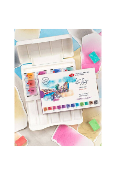 Nevskaya Palitra Set 12 acuarele pastel White Nights editie limitata
