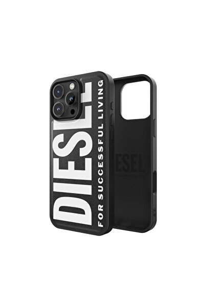 Diesel iPhone 16 Pro Max Uyumlu Magsafe Destekli Core Kalıplı Kılıf - Siyah/B...