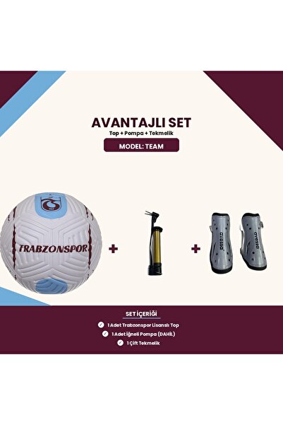 Trabzonspor Lisanslı Team 5 Numara Futbol Topu + Pompa + Tekmelik - Avantajlı...