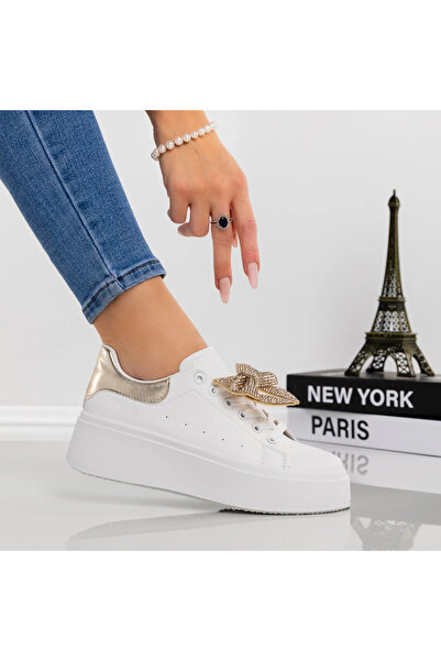 Givana Women's Platform Sneakers YH26 Gold