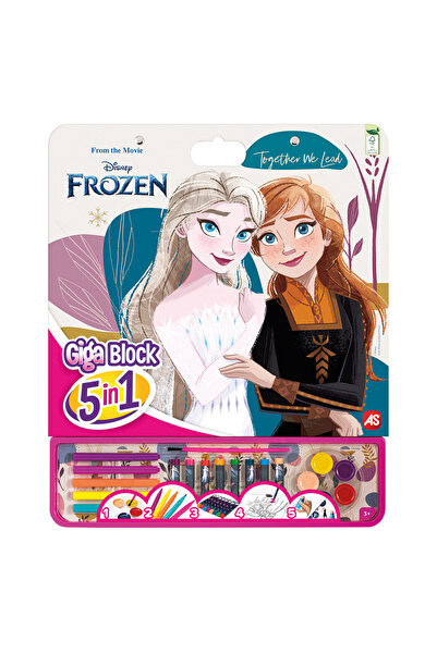 As Set de colorat Giga Frozen 5 în 1 -