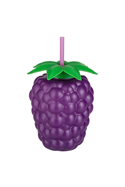 Zumzeria 3D Berry-Shaped Plastic Cup with Straw 800ml