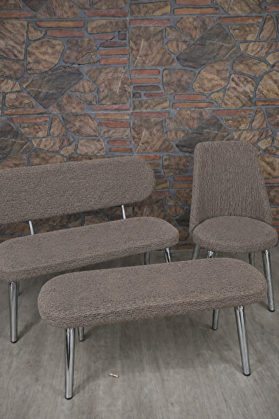 kılıfteks Bench ve Puf Takımı Kılıf Seti - 2 Sandalye, 1 Bench, 1 Puf Örtüsü