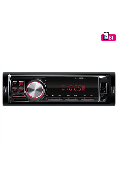 Somogyi Car radio BT-FM-USB-SD-AUX, red LED screen