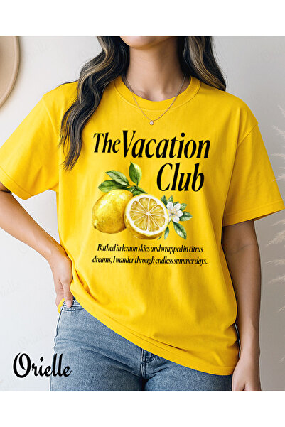 Orielle Tricou cu croială lejeră pentru vacanță și club