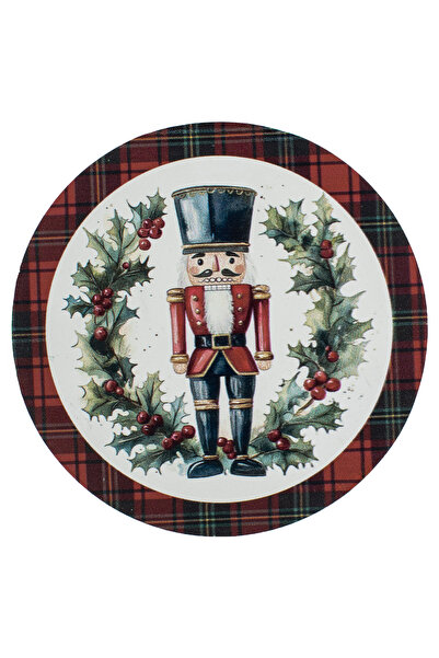 Zumzeria Christmas Cup Holder with Nutcracker Soldier Figure Design Ø10cm