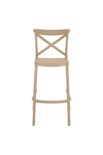 Maison Mex Scaun bar gradina/terasa MAVEN L.52,5 l.50 H.107 bej