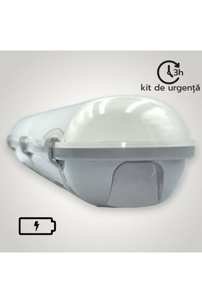 DELIGHT Corp LED IP65 Lumină rece cu kit de urgență 3h 20W-220V 600mm