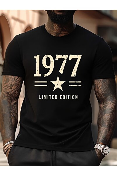 yiou trendy clothing تي شيرت حصري للرجال لعام 1977
