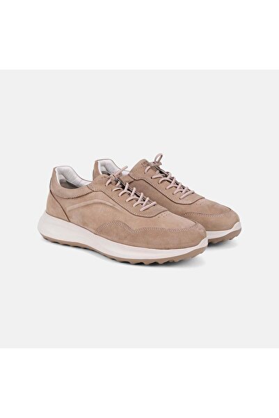 Desa Men's Mink Desacomfort Lace-Up Leather Sneaker