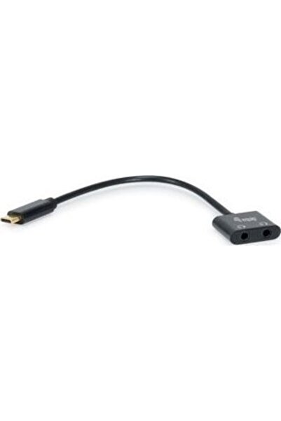 EQUIP 133469 cablu audio 0,15 m USB C 2 x 3,5 mm Negru