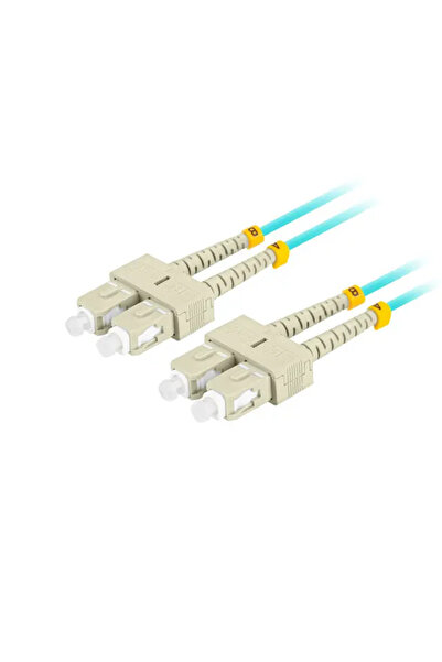 Lanberg Mod de transmisie optică MM SC/UPC - SC/UPC 5.0m turcoaz